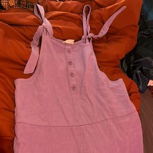 BACK BEAT CO purple hemp canvas overall